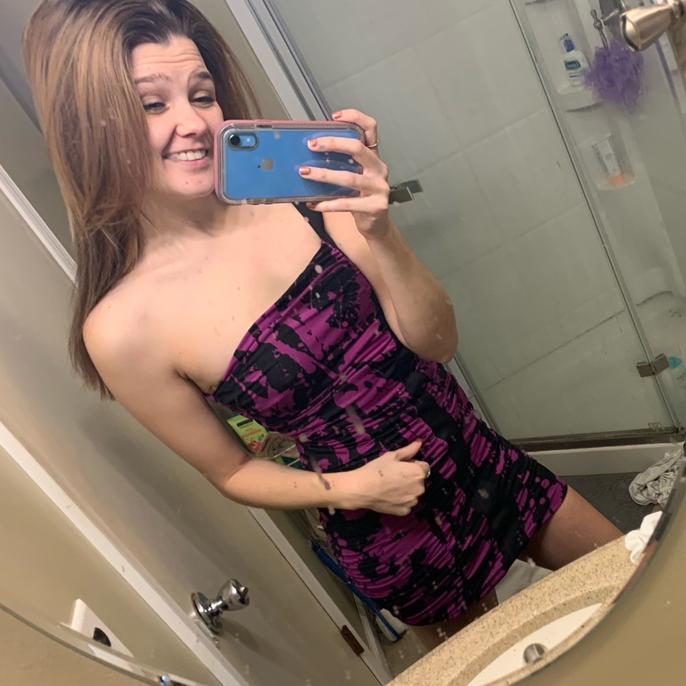 Black & Purple Party Dress